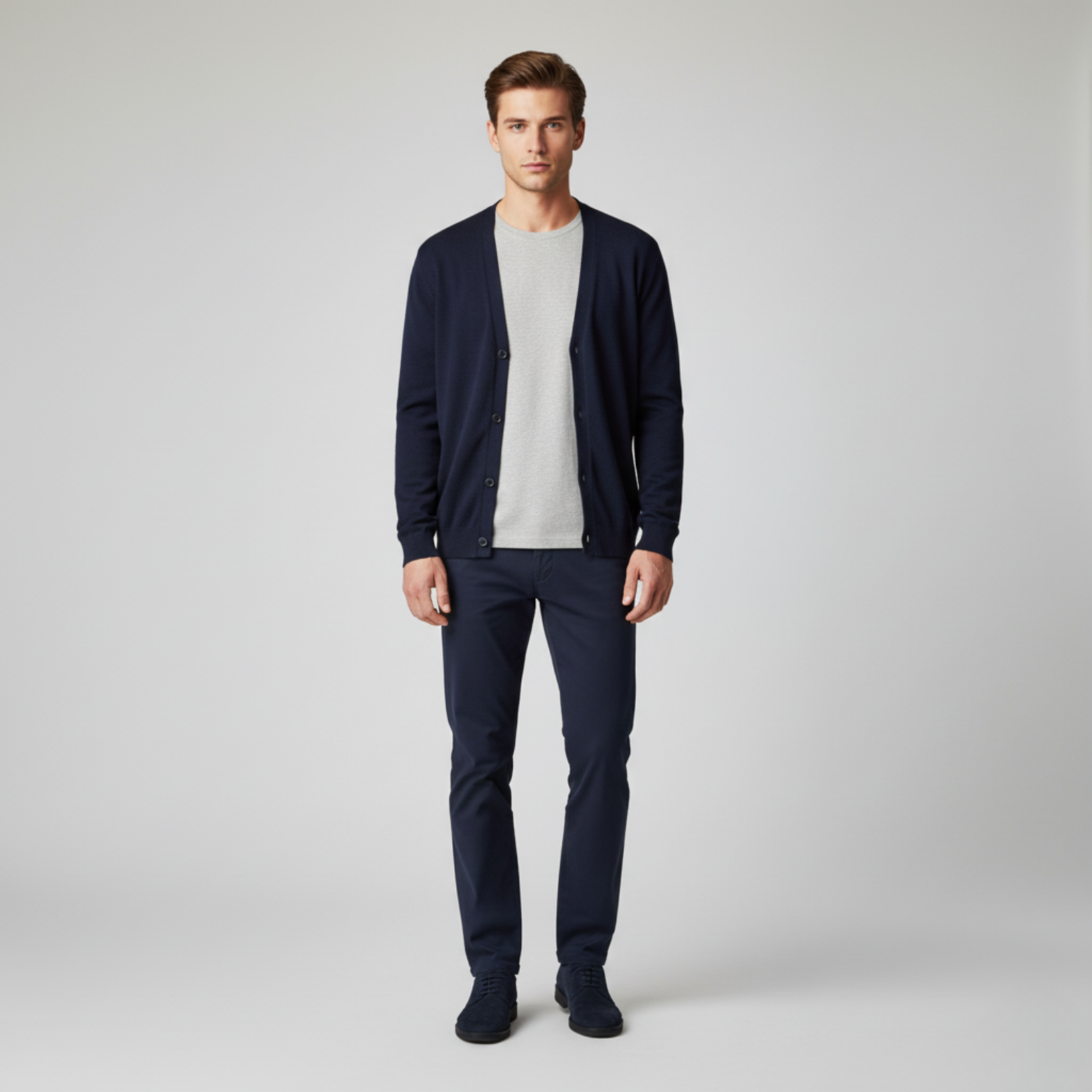 The Shawn - Men’s cardigan with front buttons