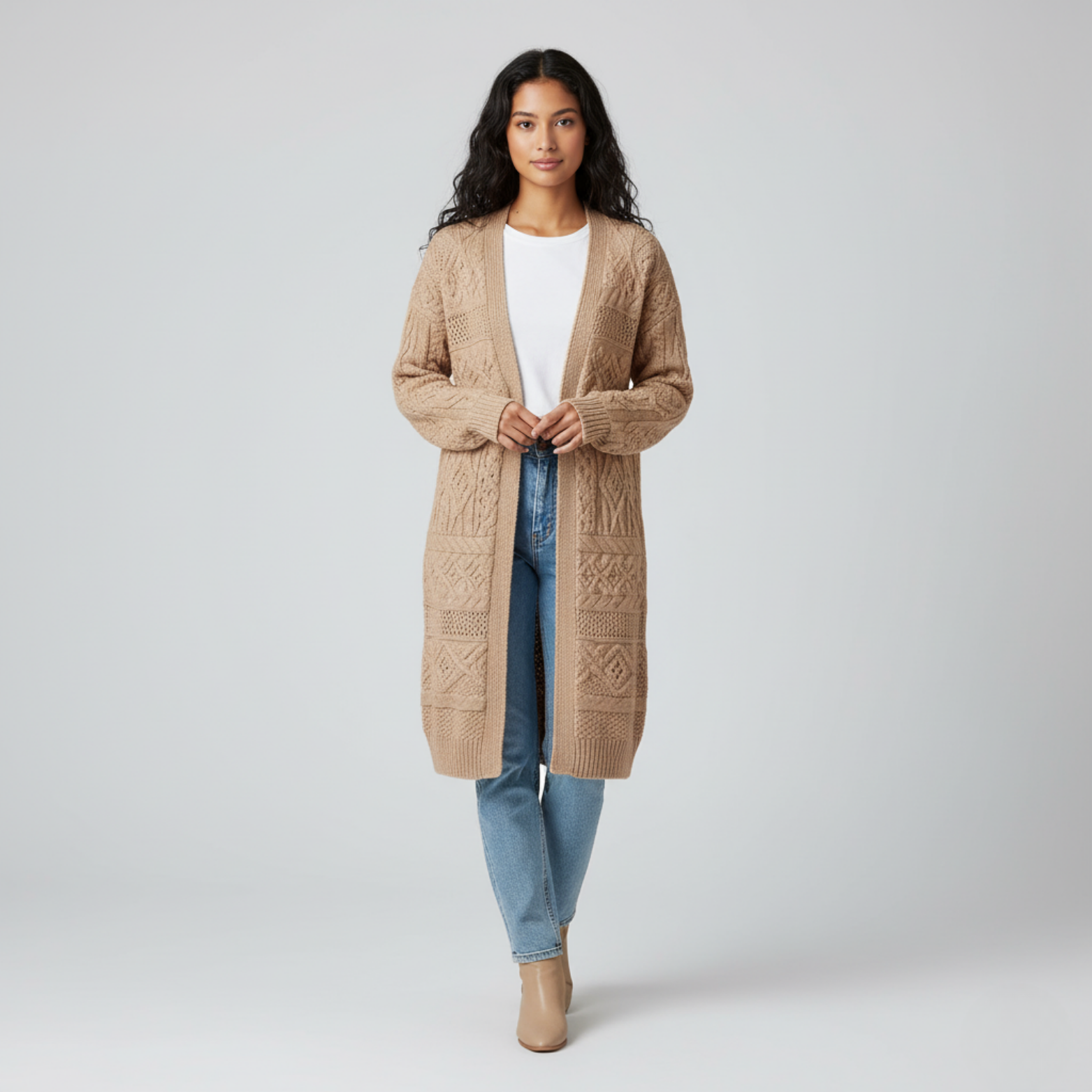 Ann - Long-sleeve knit cardigan