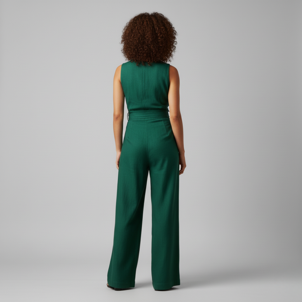Lydia - Sleeveless jumpsuit with waistband detail