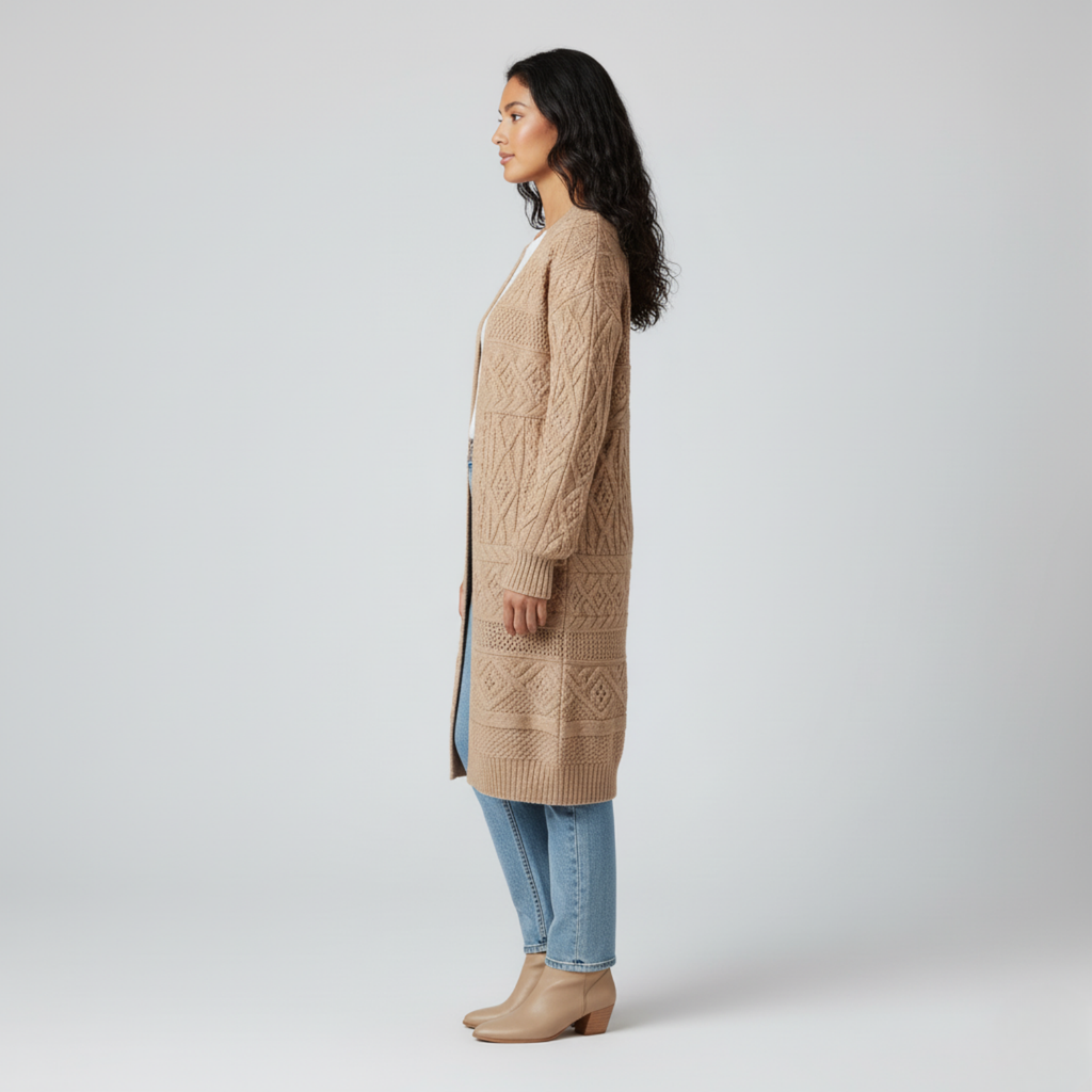 Ann - Long-sleeve knit cardigan