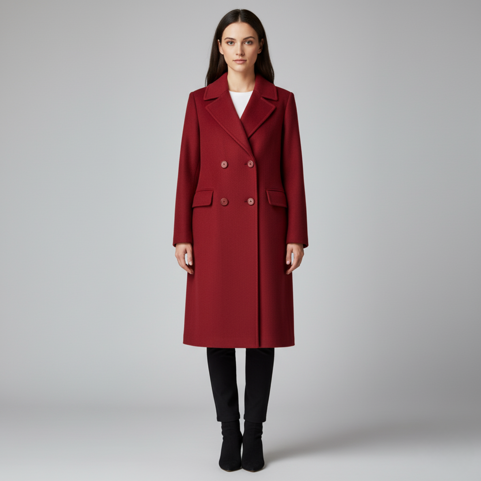 Julia - Double-breasted winter coat for women