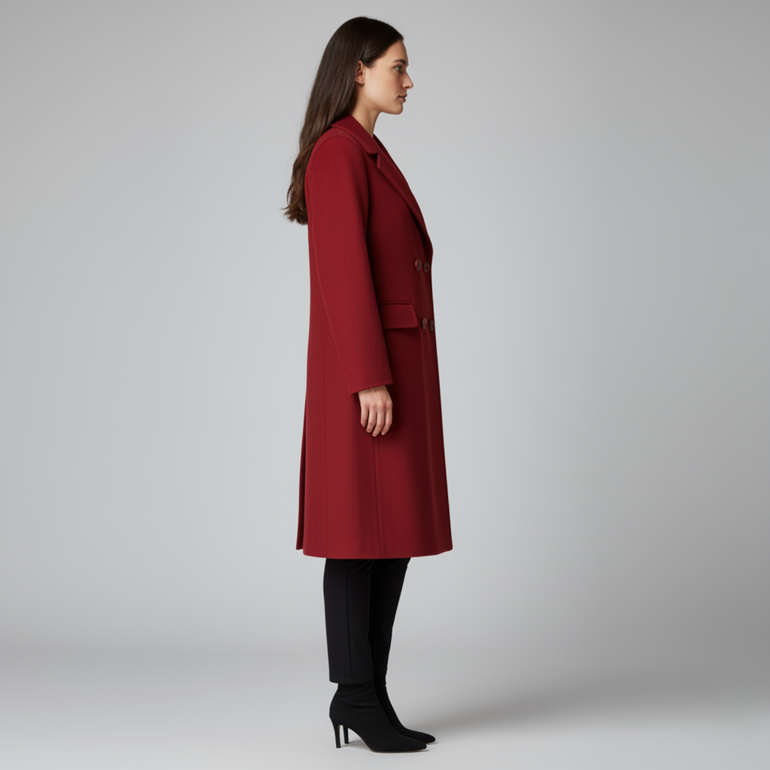 Julia - Double-breasted winter coat for women