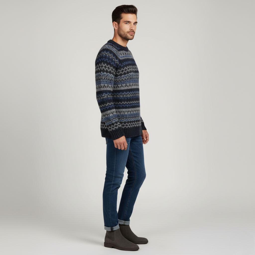 The Damien - Men’s long-sleeve knitted sweater