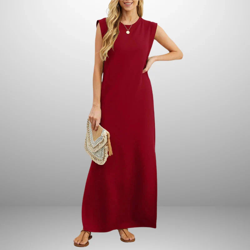 Hanne Women’s Maxi Dress – Lightweight Wrinkle-Resistant Travel Dress with Pockets