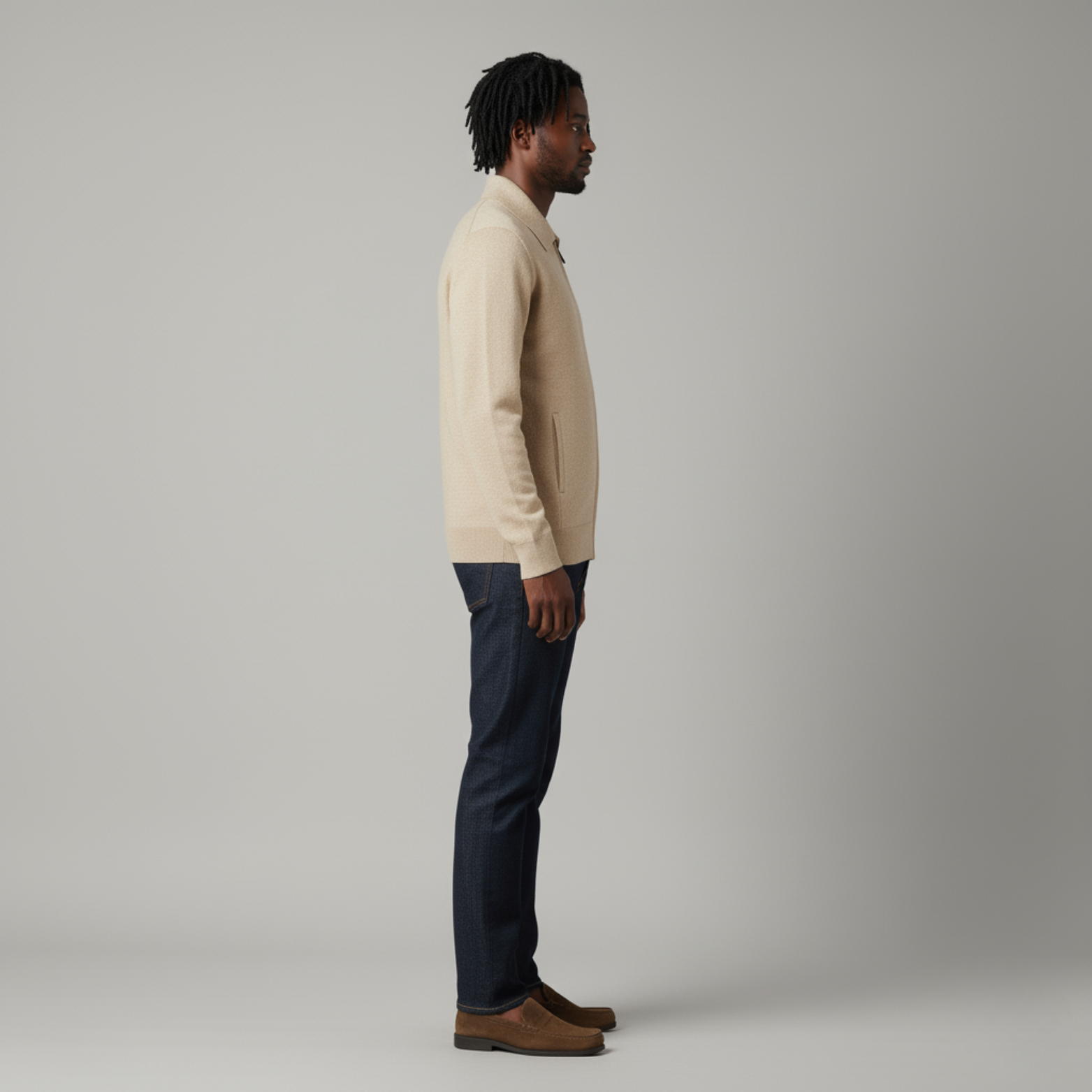 The George - Zip-up cardigan with long sleeves