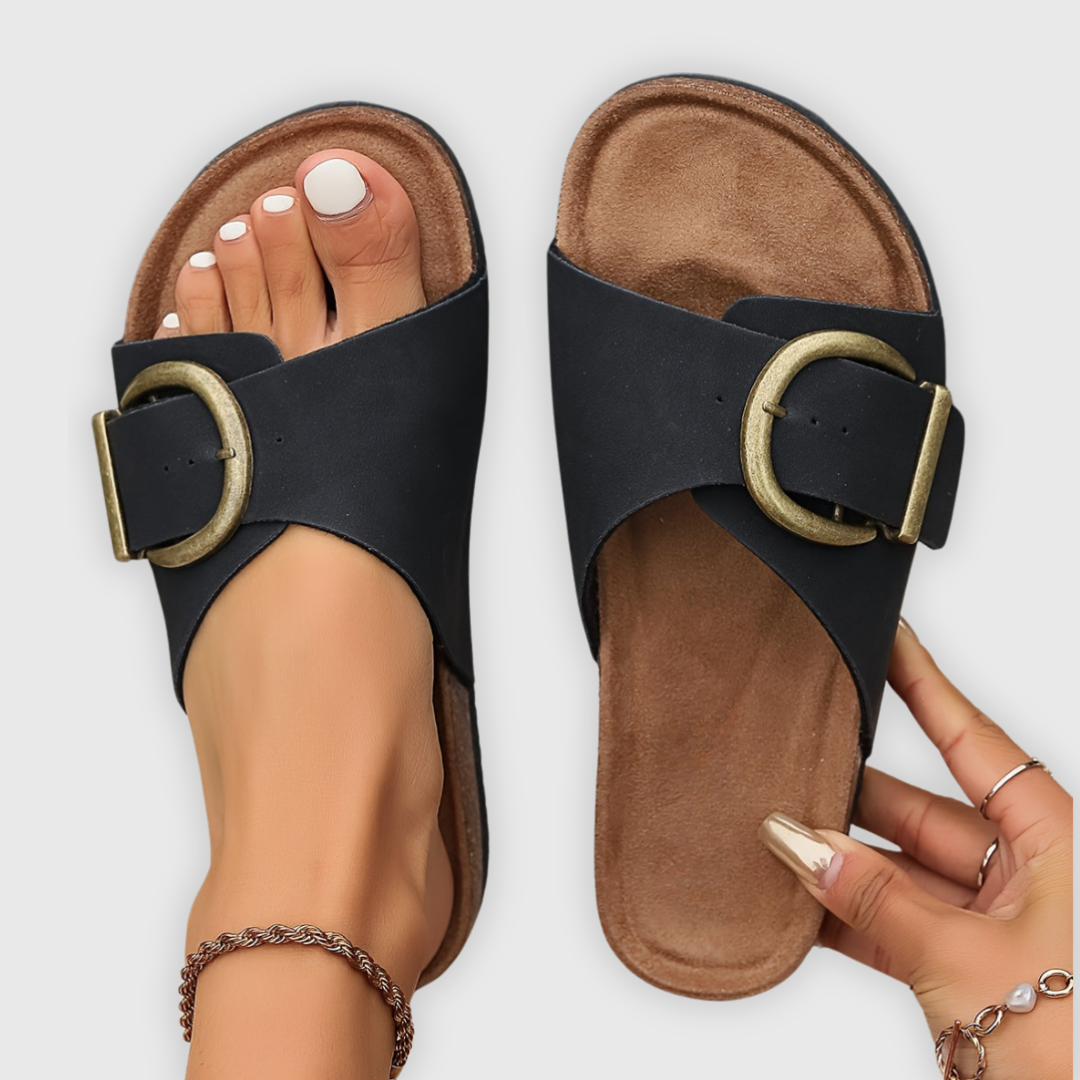 Olie Women’s Sandals – Cushioned Support Slip-On Comfortable Summer Fit