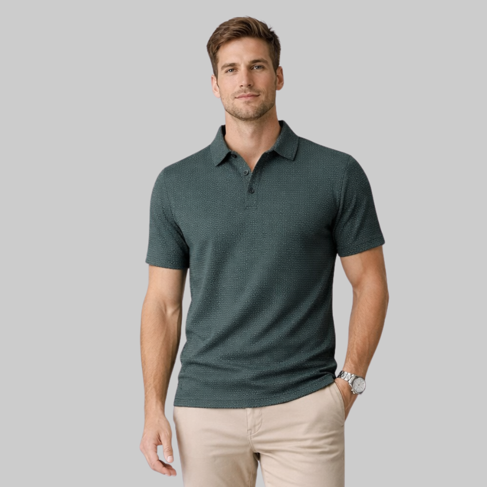 Dario Men’s Polo Shirt – Breathable Mesh Quick-Dry Lightweight Smart Casual Fit