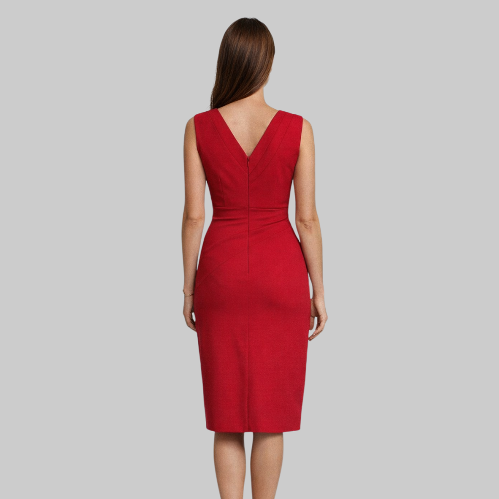 Olivia Women’s Summer Dress – Lightweight V-Neck Elegant Breathable Casual Chic Fit