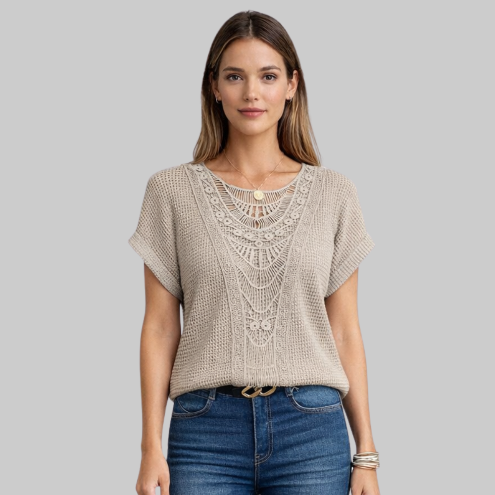 Evie Women’s T-Shirt – Cotton Breathable Slim Fit Casual Summer Top