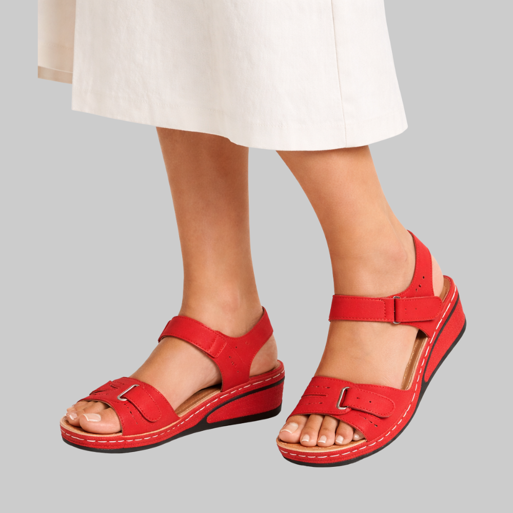Tilly Women’s Sandals – Faux Leather Adjustable Buckle Comfortable Elegant Fit