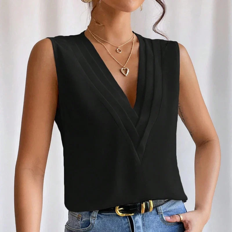 Trixie Women’s Sleeveless Blouse – Lightweight Breathable Oversized Summer Top
