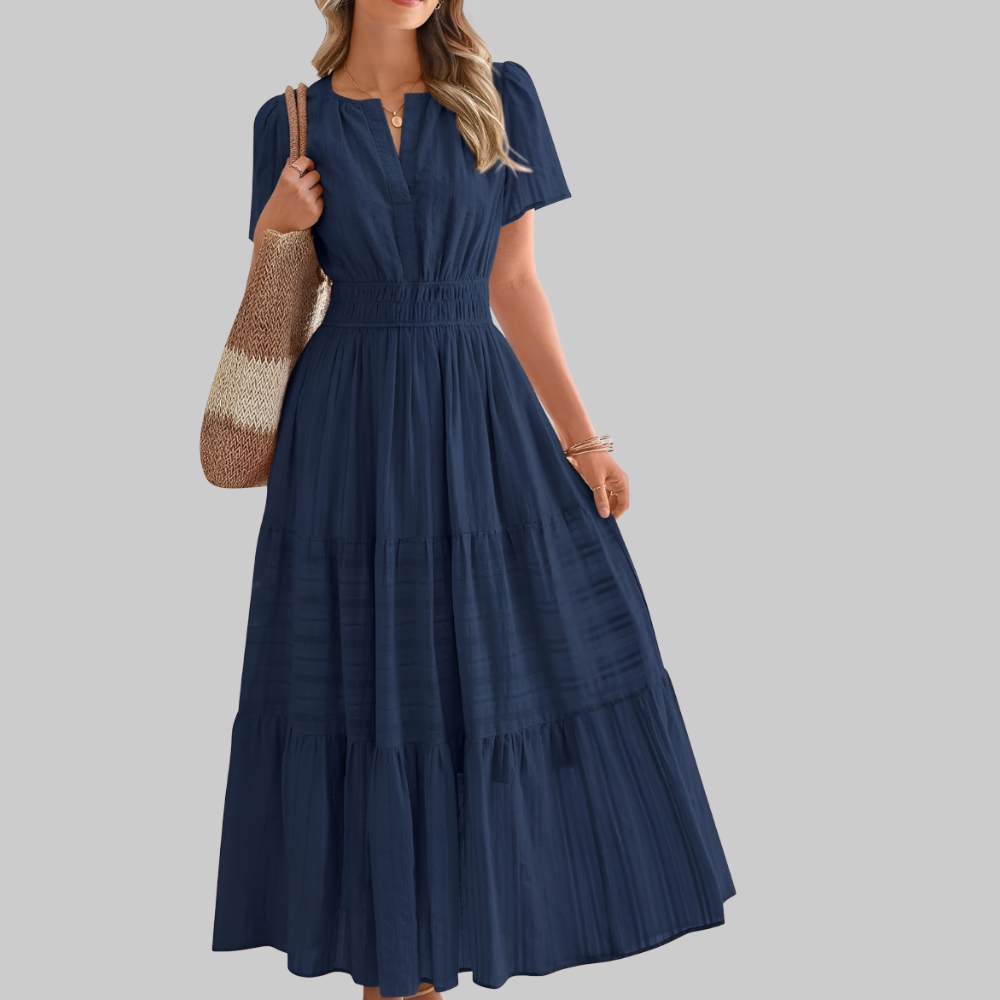 Digna Women’s Boho Maxi Dress – Flowy Lightweight Summer Casual Elegant Fit