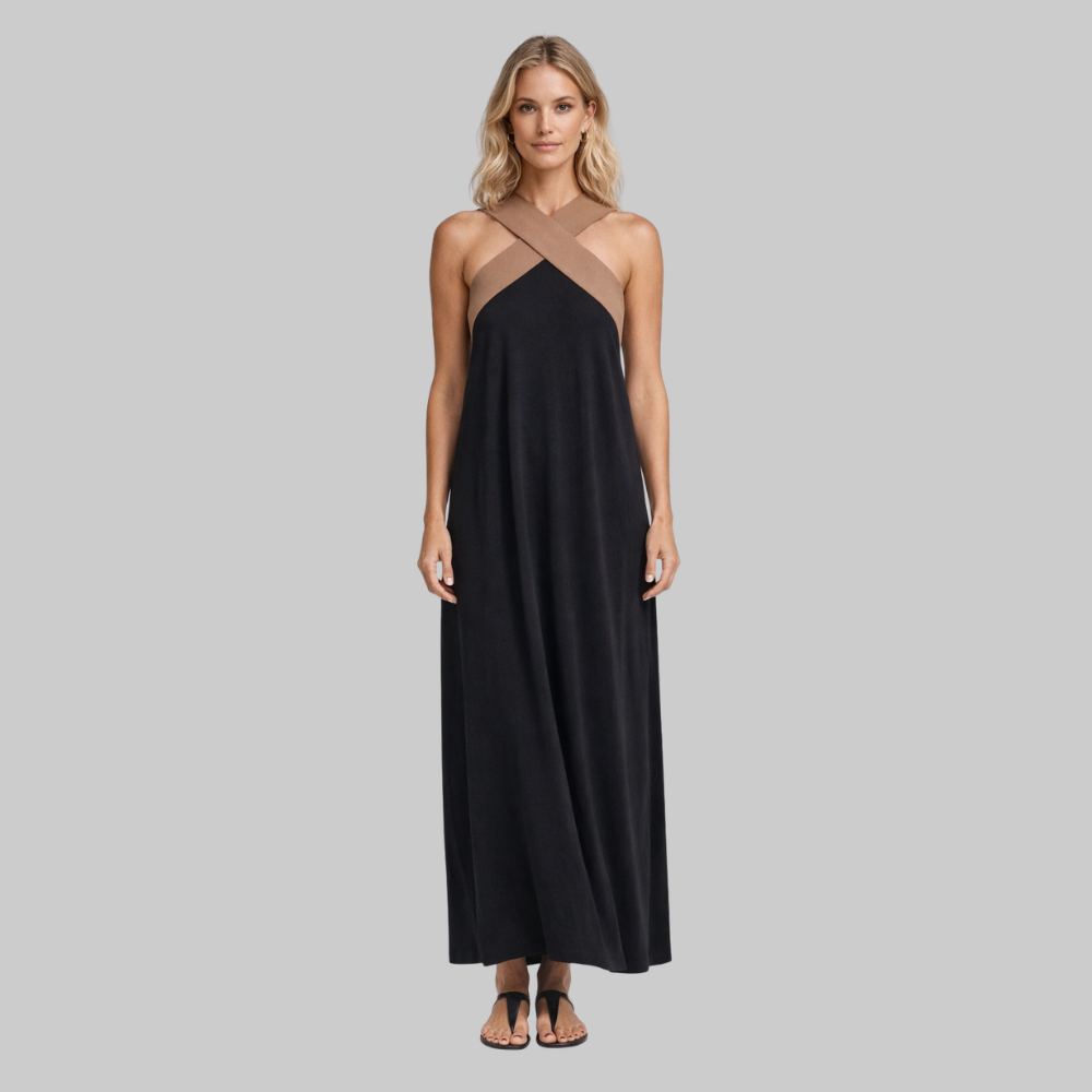 Delphine Women’s Summer Dress – Lightweight Off Shoulder Dress with Flowing Fit