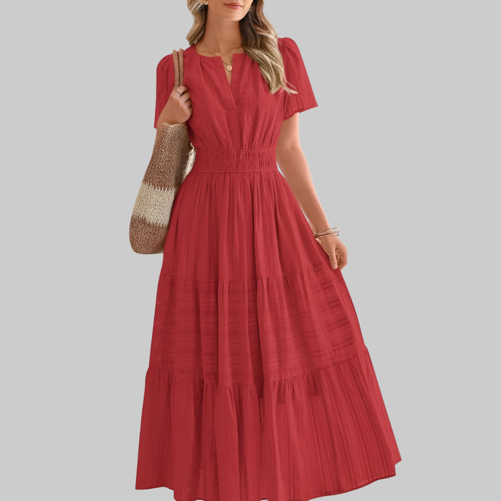 Digna Women’s Boho Maxi Dress – Flowy Lightweight Summer Casual Elegant Fit