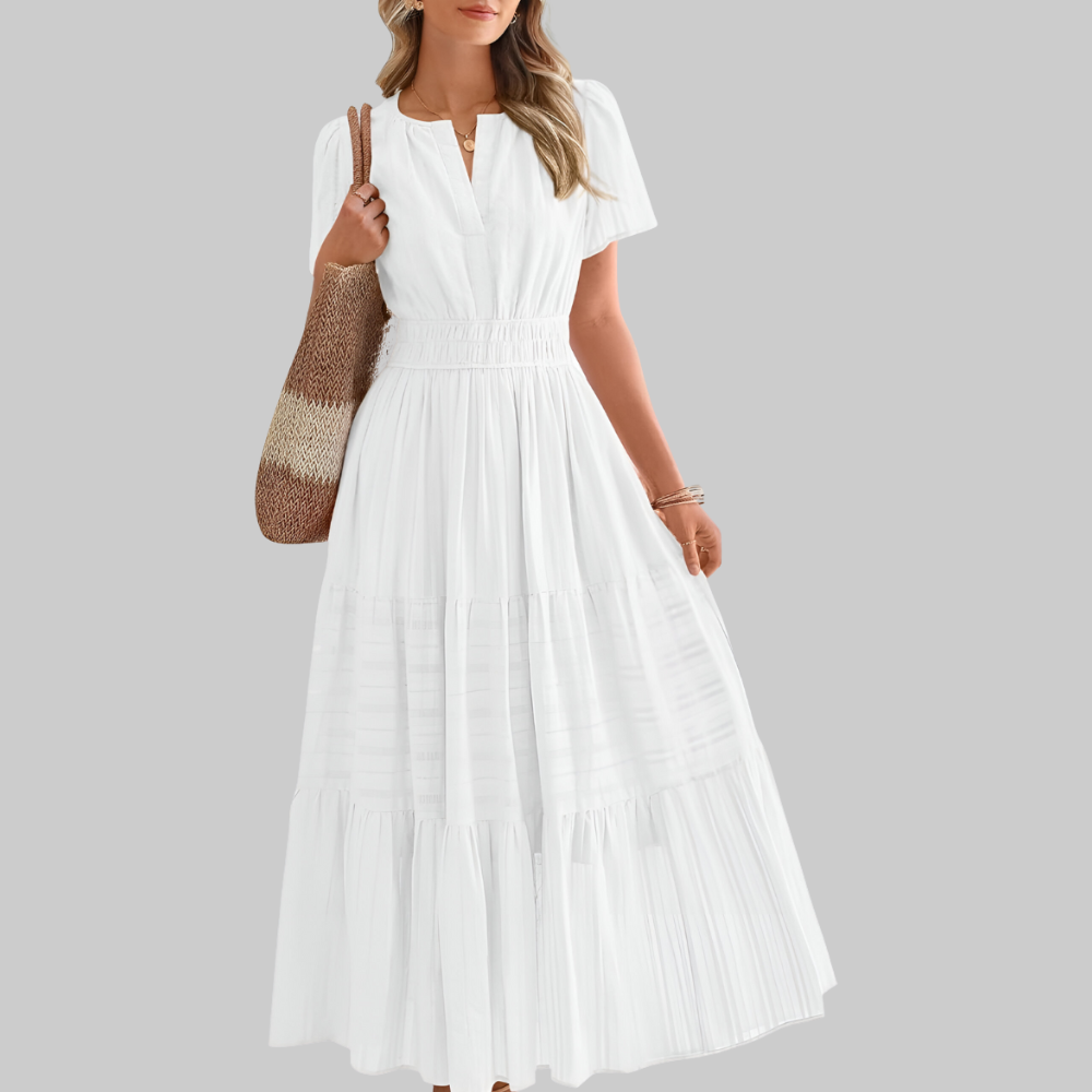 Digna Women’s Boho Maxi Dress – Flowy Lightweight Summer Casual Elegant Fit