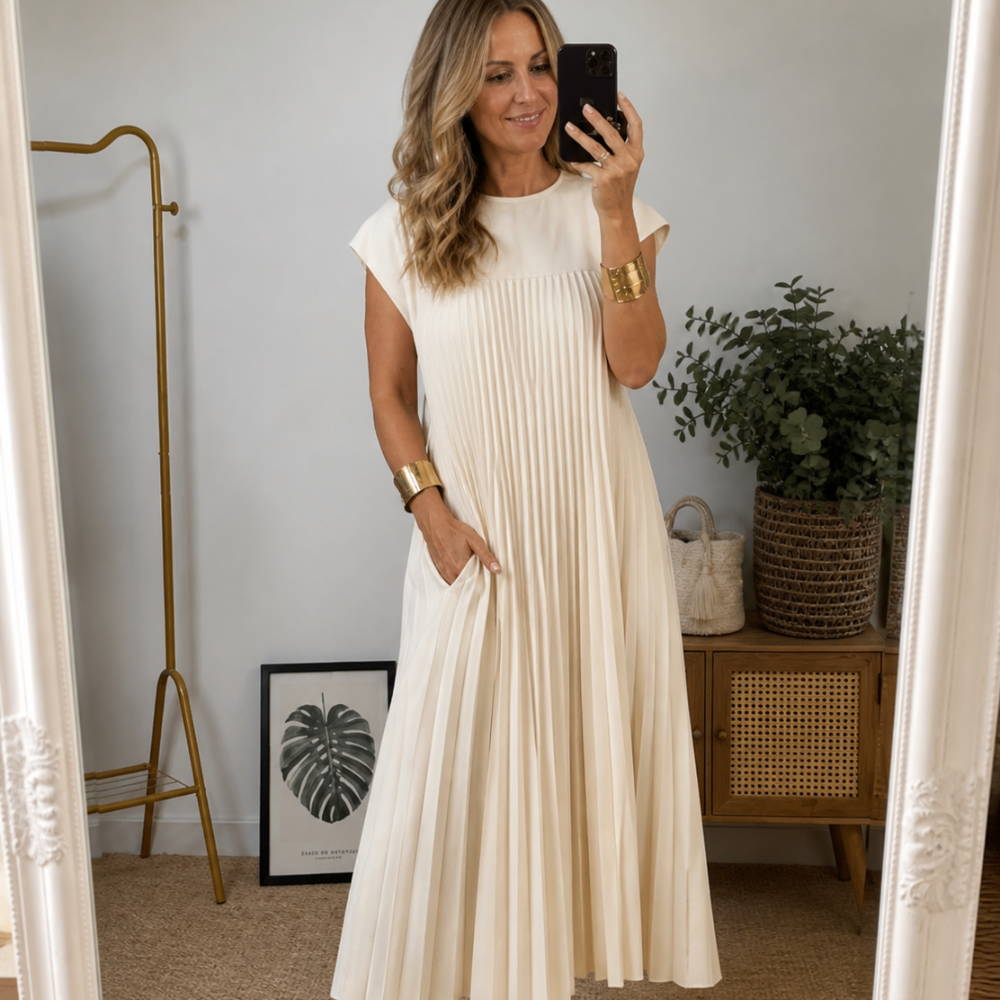 Anna Women’s Maxi Dress – Lightweight Elegant Comfortable Casual Chic Fit