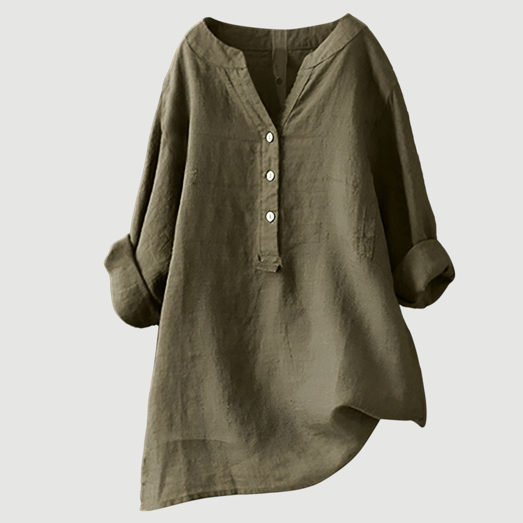 Freja Women’s Linen Shirt – Breathable Lightweight Loose Fit Summer Casual Top