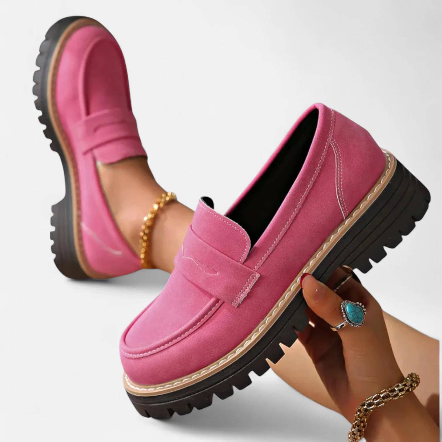 Carly Women’s Moccasins – Support Slip-On Comfortable Casual Fit